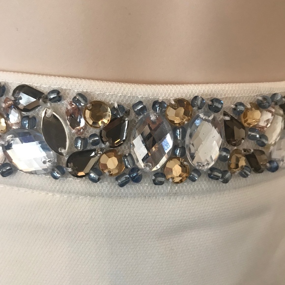 Nordstrom White Embellished Mini Skirt - Picture 2 of 5
